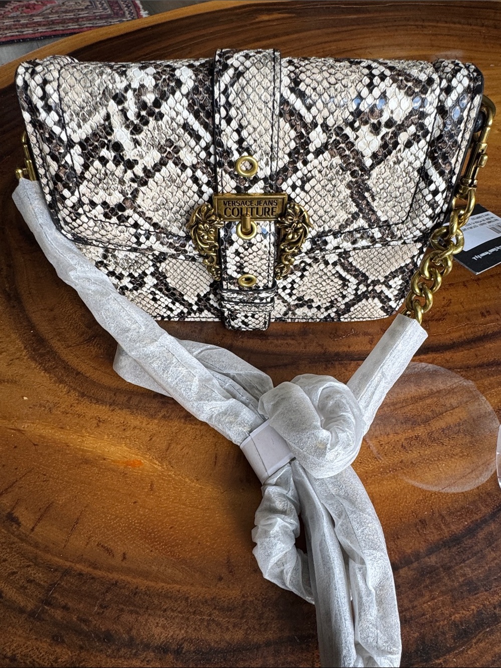 Versace Jean couture python NWT - Picture 2 of 9